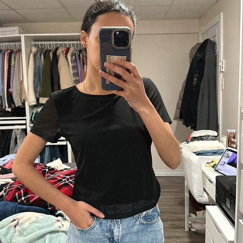 hollister mesh t-shirt